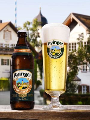Jahrhundert Bier Ayinger (Айингер Cтолетнее) бутылка